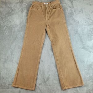 Re/Done Pants Women 24X26 Khaki Corduroy 100% Cotton 70s Loose‎ Flare Trouser